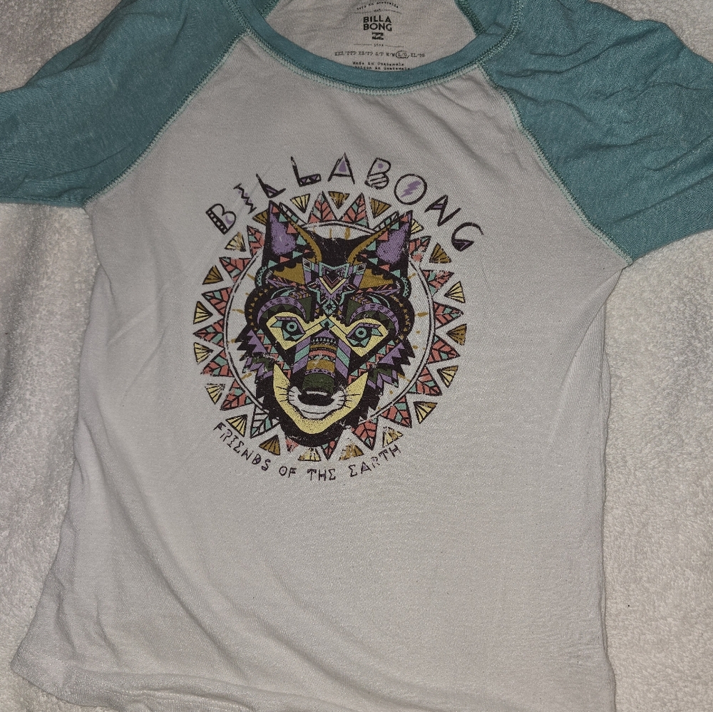 Girls billabong shirt size large